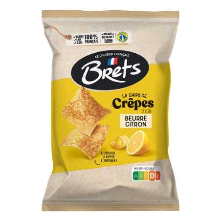12 Chips de Crêpes Bret's Citron 100G | Milleproduits.com : bonbons, snacks, chocolats en ligne à prix grossiste
