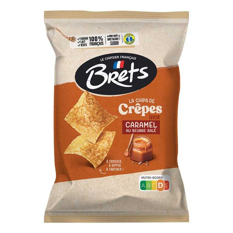 12 Chips de Crêpes Bret's Beurre Salé 100G | Milleproduits.com : bonbons, snacks, chocolats en ligne à prix grossiste