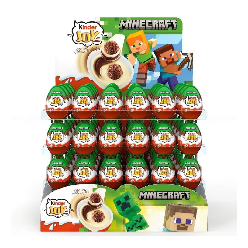 72 Kinder Joy Minecraft | Milleproduits.com : bonbons, chocolats, snacks en ligne à prix grossiste