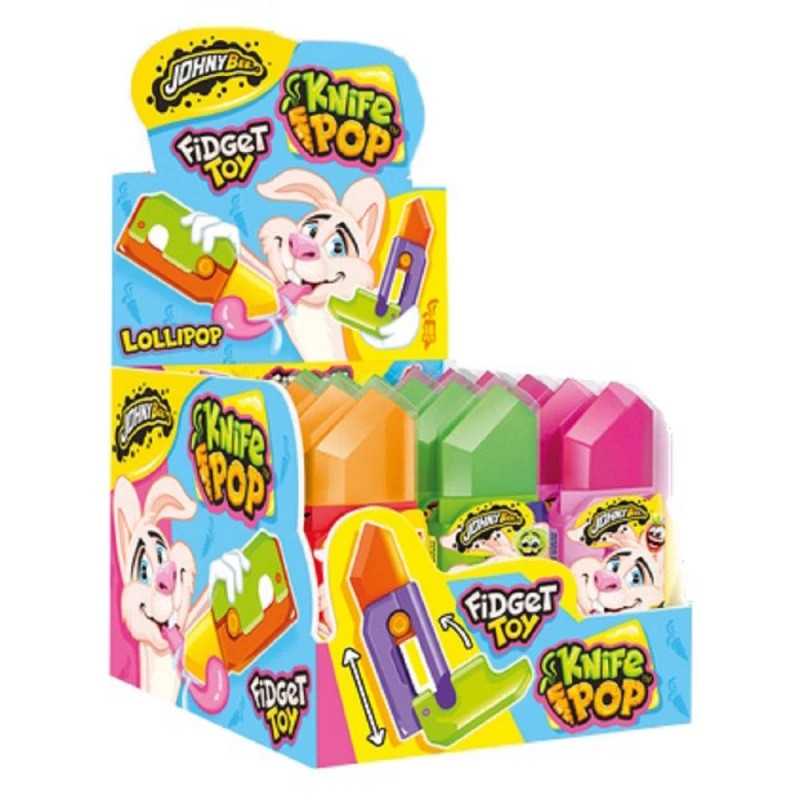18 Knife Pop Johny Bee | Milleproduits.com : bonbons, chocolats, snacks en ligne
