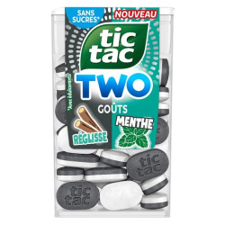 24 Tic Tac Two Réglisse Menthe Verte | Milleproduits.com : bonbons, chocolats, snacks en ligne à prix grossiste