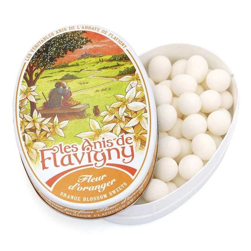 12 Boîtes Anis de Flavigny Parfum Fleur d'Oranger | Milleproduits.com : vos bonbons et chocolats préférés à prix grossiste
