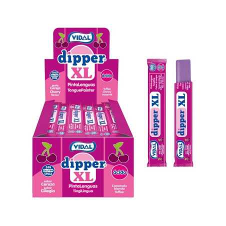 100 Bonbons Vidal Dipper Cerise XL | Milleproduits.com : bonbons, chocolats, snacks en ligne à pix grossiste