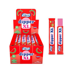 100 Bonbons Vidal Dipper Fraise XL | Milleproduits.com : bonbons, chocolats, snacks en ligne à pix grossiste