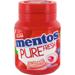 6 Boîtes Mentos Pure Fresh Fraise | Milleproduits.com : vos bonbons et chocolats préférés à prix grossiste !