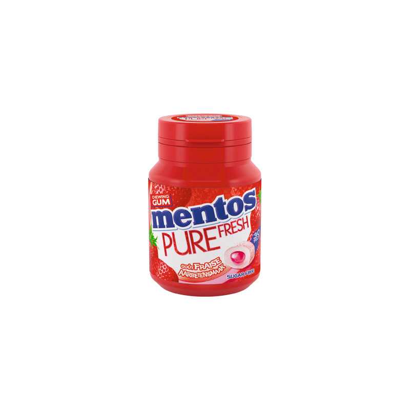 6 Boîtes Mentos Pure Fresh Fraise | Milleproduits.com : vos bonbons et chocolats préférés à prix grossiste !