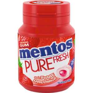 6 Boîtes Mentos Pure Fresh Fraise | Milleproduits.com : vos bonbons et chocolats préférés à prix grossiste !