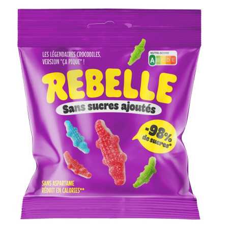 12 Sachets Rebelle Crocodiles Acides 50g | Milleproduits.com : bonbons, chocolats, snacks en ligne à prix grossiste