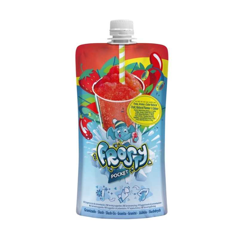 10 Granité Frosty Pocket Fraise 160G | Milleproduits.com : bonbons, chocolats, snacks en ligne à prix grossiste