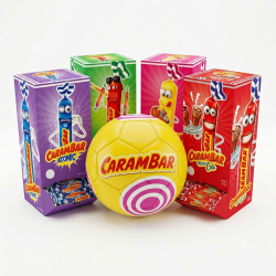 Pack 4 Carambar + 1 Ballon de Foot | Milleproduits.com : bonbon, chocolats, snacks en ligne à prix grossiste