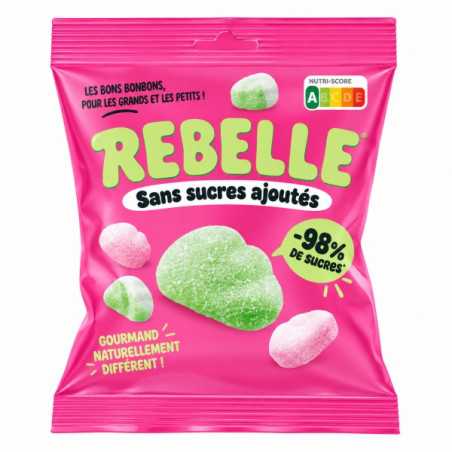 12 Sachets Rebelle Nuage Fluffy Sans Sucre 50g | Milleproduits.com : bonbons, chocolats, snacks en ligne à prix grossiste