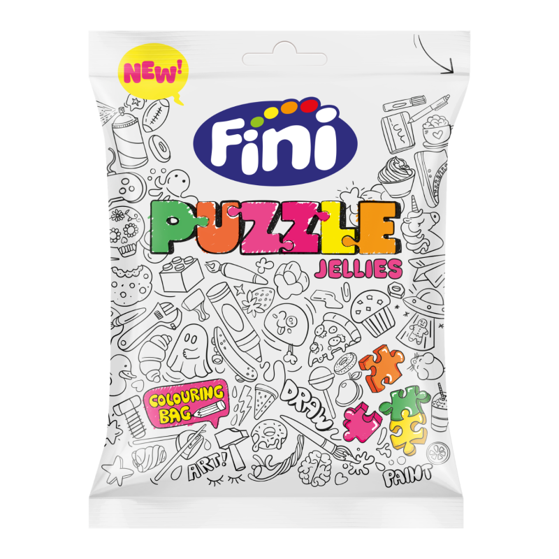 12 Sachets Fini Puzzle Halal 90g | Milleproduits.com : vos bonbons et chocolats préférés à prix grossiste