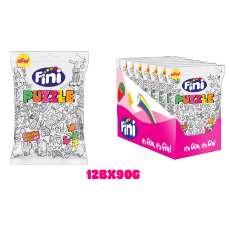 12 Sachets Fini Puzzle Halal 90g | Milleproduits.com : vos bonbons et chocolats préférés à prix grossiste