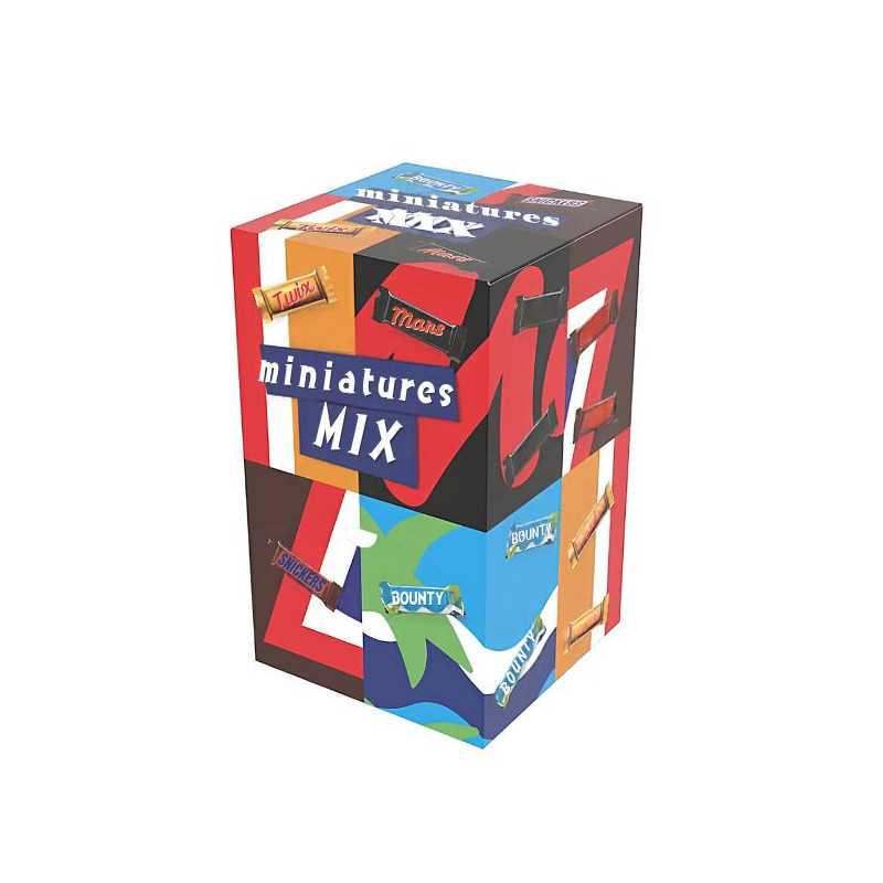 Miniatures Mars Chocolat Mix 3 Kg | Milleproduits.com : vos bonbons et chocolats préférés à prix grossiste.