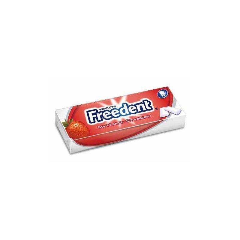 30 Paquets de Chewing-Gum Freedent Fraise 30 x 10 Dragées