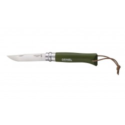 Couteau Opinel N°8 Baroudeur Kaki Inox