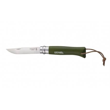 Couteau Opinel N°8 Baroudeur Kaki Inox Couteau Opinel N°8 Baroudeur Kaki Inox