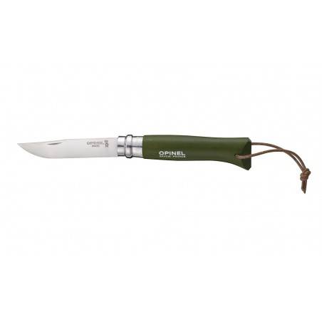 Couteau Opinel N°8 Baroudeur Kaki Inox