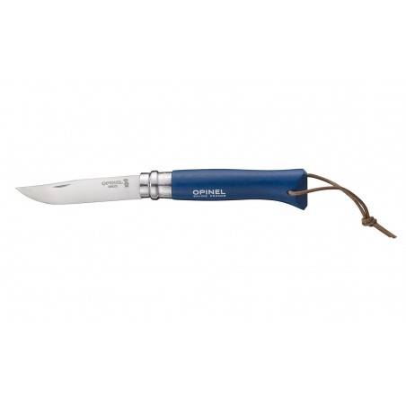 Couteau Opinel N°8 Baroudeur Bleu Inox