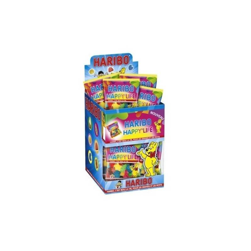 30 Mini Sachets Haribo Happy'Life 40G | Milleproduits.com : vos bonbons et chocolats préférés à prix grossiste