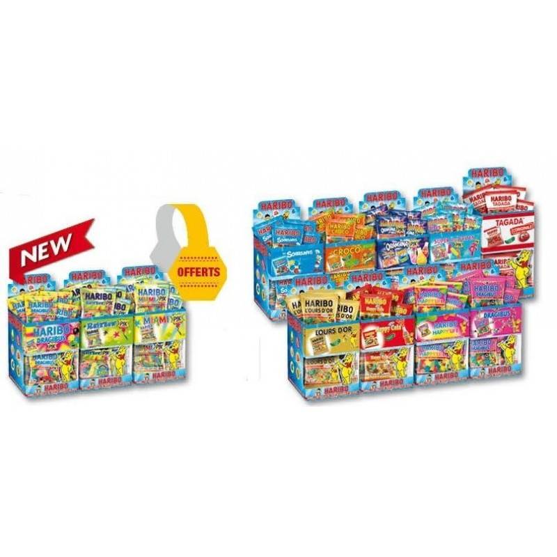 Lot de 12 Tubos Haribo Mini Sachet Lot de 12 Tubos Haribo Mini Sachet