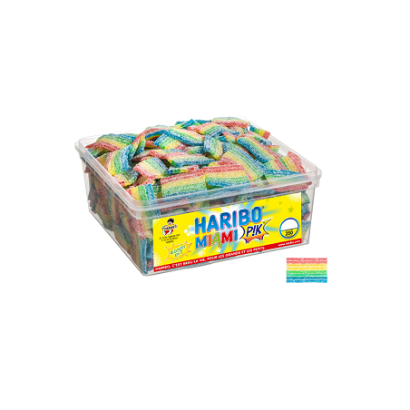 250 Bonbons Haribo Miami Pik | Milleproduits.com : bonbons, chocolats, snacks en ligne à prix grossiste