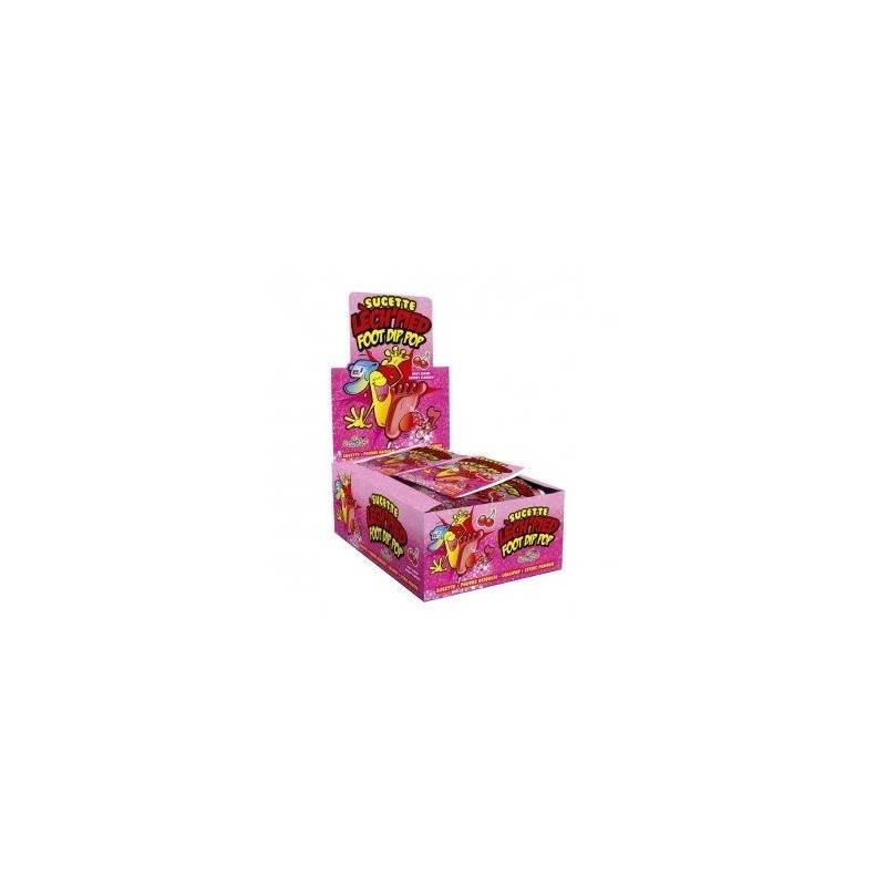 Sucettes Lèch'Pied Foot Dip Pop  | Milleproduits.com : bonbons, chocolats, snacks en ligne à prix grossiste