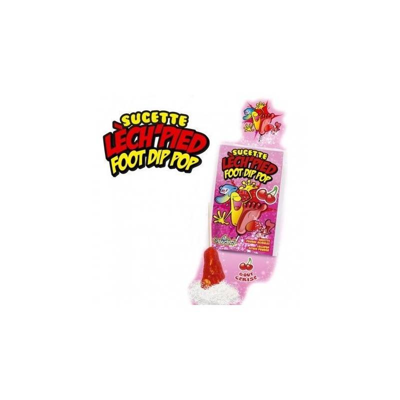 Sucettes Lèch'Pied Foot Dip Pop  | Milleproduits.com : bonbons, chocolats, snacks en ligne à prix grossiste