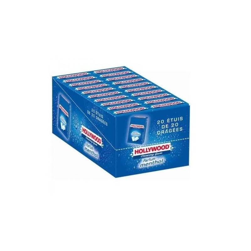 Hollywood Chewing Gum Menthol en Dragées