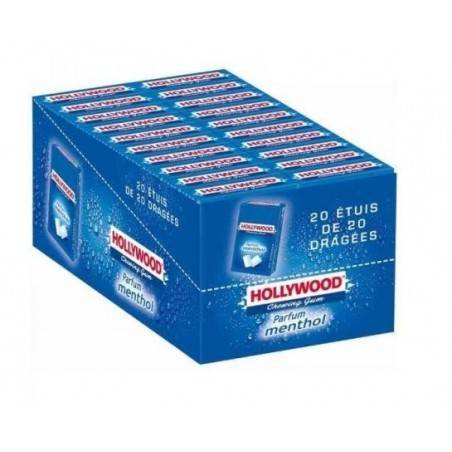 Hollywood Chewing Gum Menthol en Dragées Hollywood Chewing Gum Menthol en Dragées