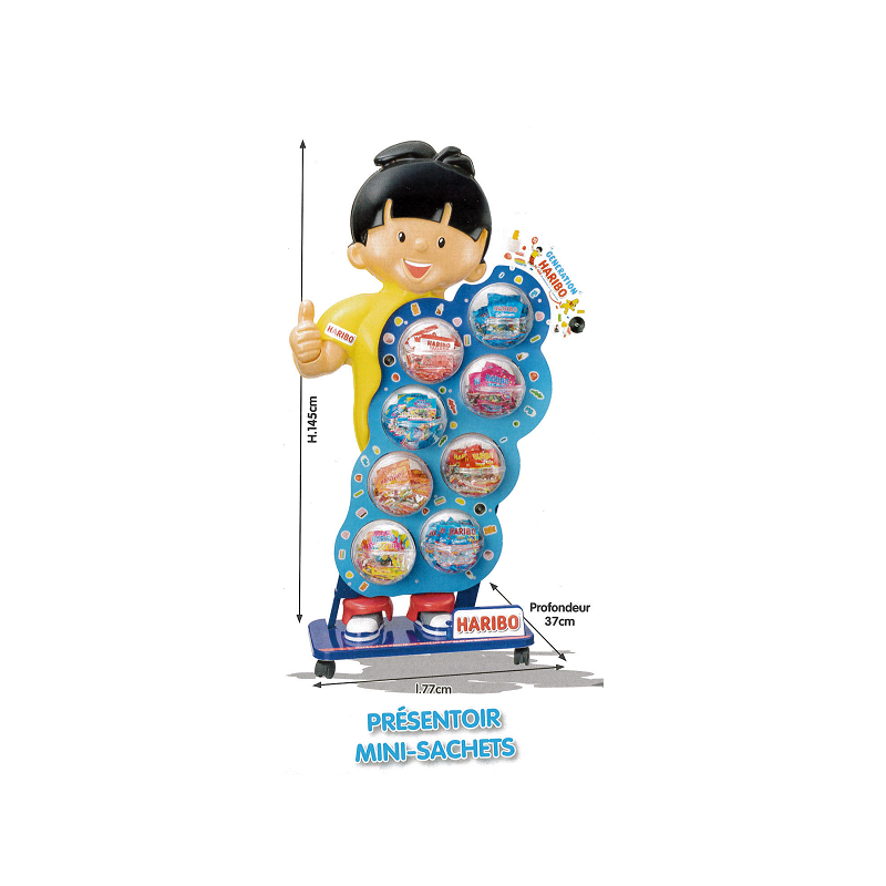 Présentoir Haribo Mini Sachets + 48 Boites Présentoir Haribo Mini Sachets + 48 Boites
