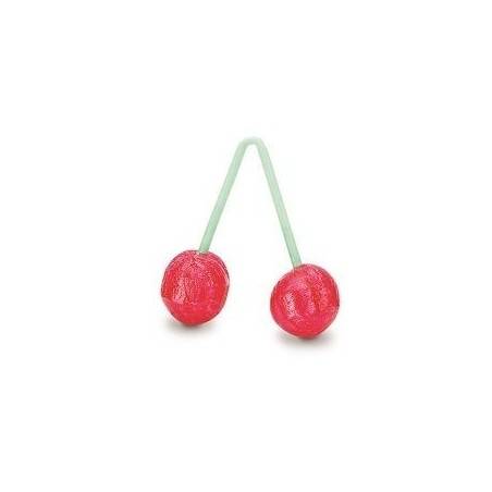 100 Sucettes Cerises Doubles | Milleproduits.com : bonbons, chocolats, snacks en ligne à prix grossiste