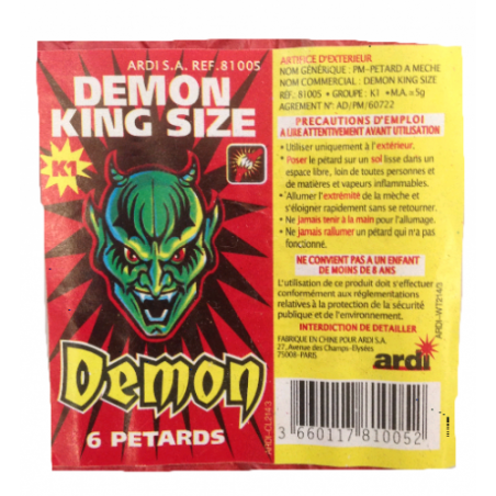 Lot de 12 petard demon big bang ( bison2 ) - petards a meches - feu  d'artifices - Autre jeu de plein air - Achat & prix