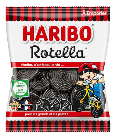 30 Sachets Bonbons Haribo Rotella 120 Grammes - Sachets 90/100