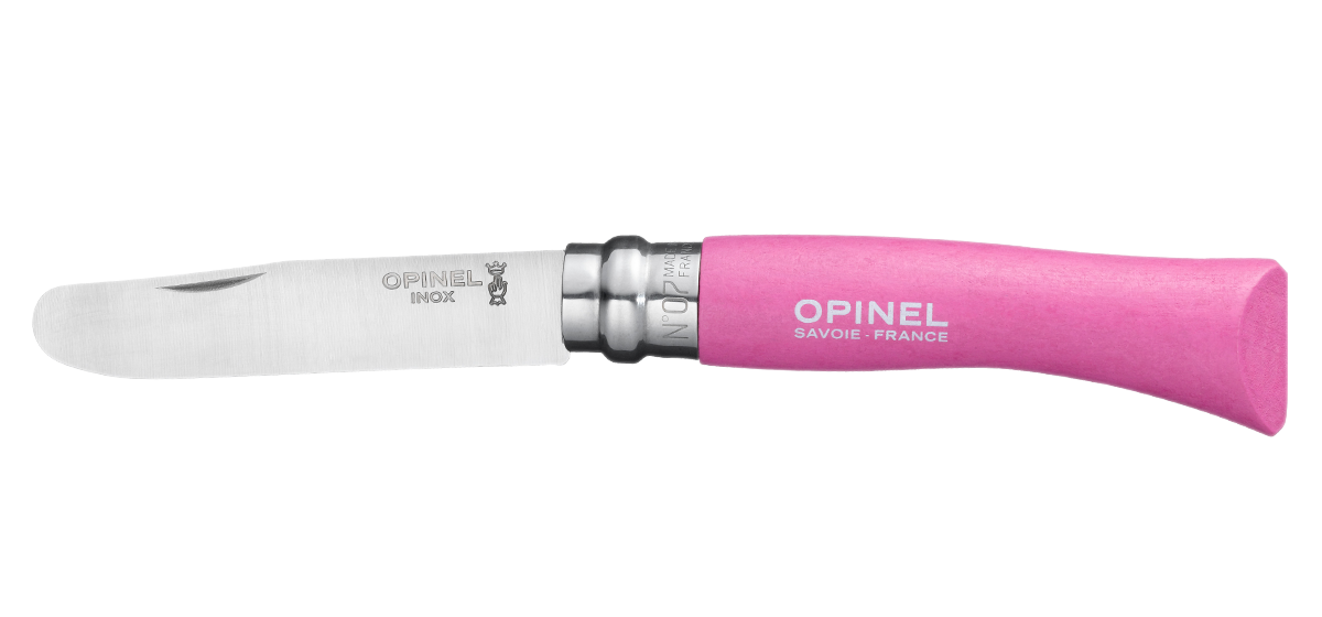 couteau-opinel-bout-rond-fuchsia-inox