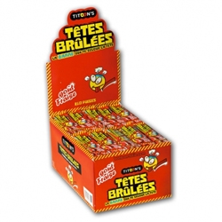 Tête Brûlées Têtes Brulées Fraise , 300 Unité (Lot De 1) : :  Epicerie